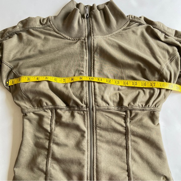 Free People Movement Foundation Ruched Seam Full Zip Jacket Womens Large - Picture 10 of 13